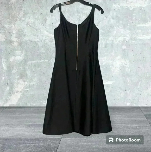 NWOT Kate Spade Black Tiger Lily Applique Fit & Flare Dress sz 4 - Picture 7 of 16